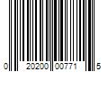 Barcode Image for UPC code 020200007715