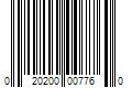 Barcode Image for UPC code 020200007760