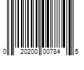 Barcode Image for UPC code 020200007845