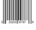 Barcode Image for UPC code 020200007876