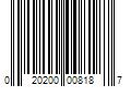 Barcode Image for UPC code 020200008187