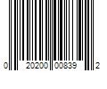 Barcode Image for UPC code 020200008392