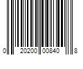 Barcode Image for UPC code 020200008408