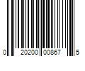 Barcode Image for UPC code 020200008675