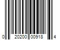 Barcode Image for UPC code 020200009184