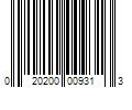 Barcode Image for UPC code 020200009313