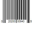 Barcode Image for UPC code 020200009405