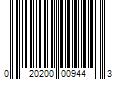 Barcode Image for UPC code 020200009443