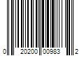 Barcode Image for UPC code 020200009832