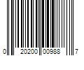 Barcode Image for UPC code 020200009887