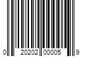 Barcode Image for UPC code 020202000059