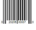 Barcode Image for UPC code 020205000070