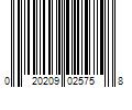 Barcode Image for UPC code 020209025758