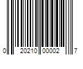 Barcode Image for UPC code 020210000027. Product Name: 