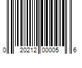 Barcode Image for UPC code 020212000056