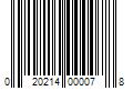 Barcode Image for UPC code 020214000078