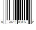 Barcode Image for UPC code 020216000052