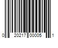 Barcode Image for UPC code 020217000051