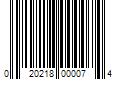 Barcode Image for UPC code 020218000074