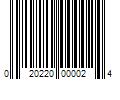 Barcode Image for UPC code 020220000024