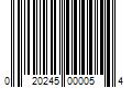 Barcode Image for UPC code 020245000054