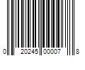 Barcode Image for UPC code 020245000078