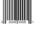 Barcode Image for UPC code 020248000051