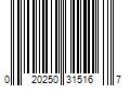 Barcode Image for UPC code 020250315167