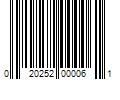 Barcode Image for UPC code 020252000061