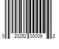 Barcode Image for UPC code 020252000092