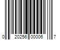 Barcode Image for UPC code 020256000067