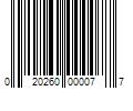 Barcode Image for UPC code 020260000077