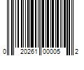 Barcode Image for UPC code 020261000052