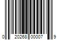 Barcode Image for UPC code 020268000079