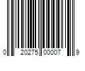 Barcode Image for UPC code 020275000079