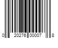 Barcode Image for UPC code 020276000078