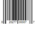 Barcode Image for UPC code 020277000077