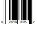 Barcode Image for UPC code 020278000052