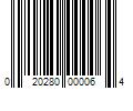 Barcode Image for UPC code 020280000064