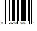 Barcode Image for UPC code 020280000071