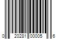 Barcode Image for UPC code 020281000056