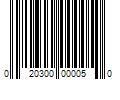 Barcode Image for UPC code 020300000050