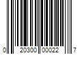 Barcode Image for UPC code 020300000227