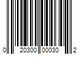 Barcode Image for UPC code 020300000302