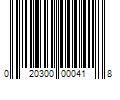 Barcode Image for UPC code 020300000418