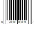 Barcode Image for UPC code 020300000937