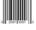 Barcode Image for UPC code 020301000073