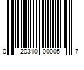 Barcode Image for UPC code 020310000057