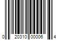 Barcode Image for UPC code 020310000064