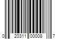 Barcode Image for UPC code 020311000087